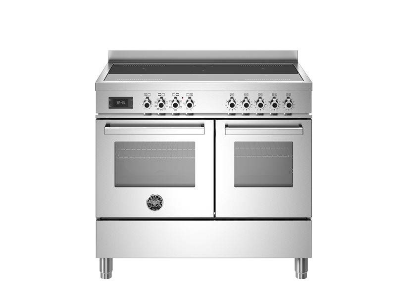 100 cm induction top, electric double oven | Bertazzoni - Stainless Steel