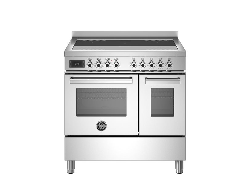 90 cm induction top, electric double oven